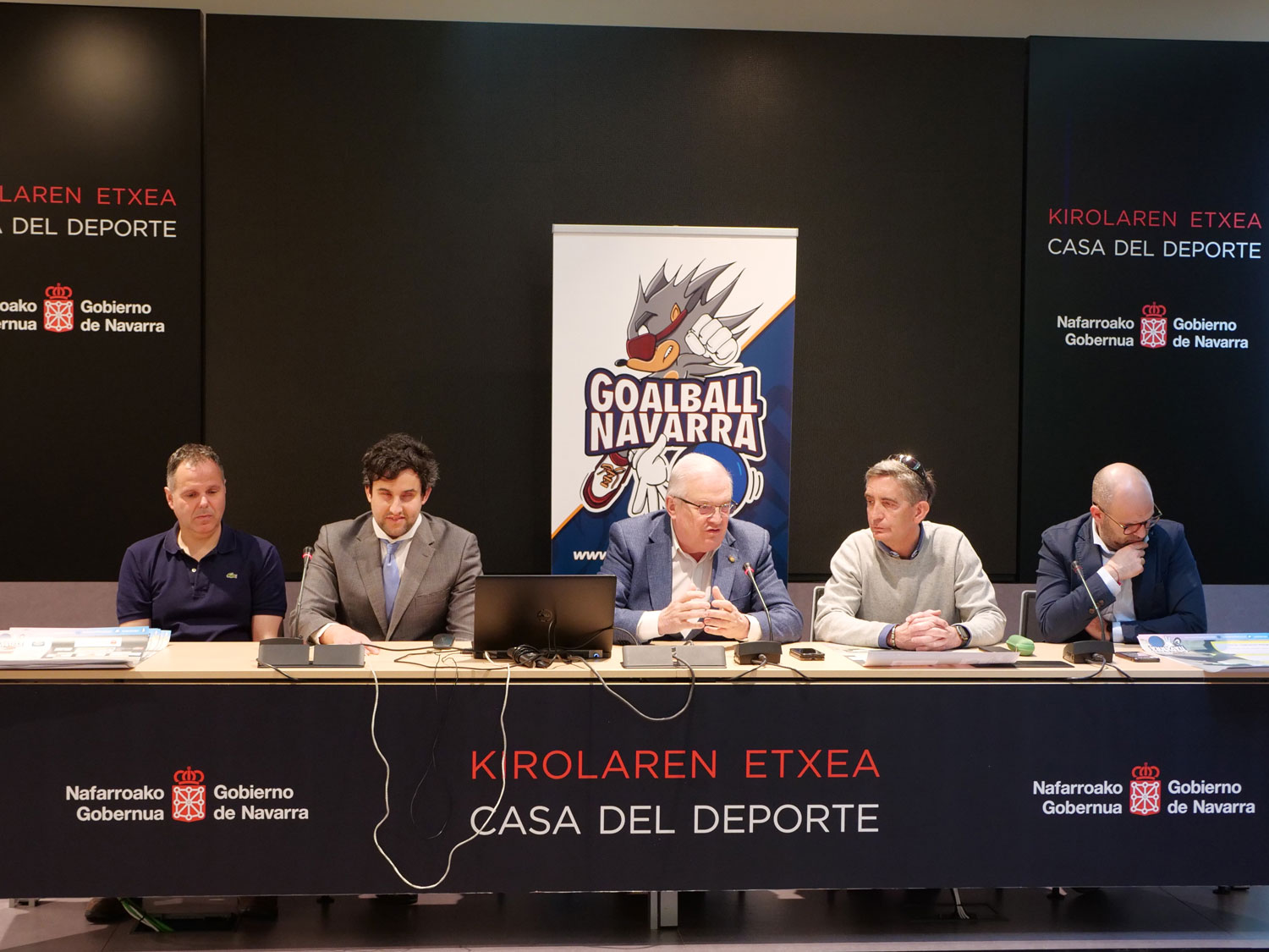 Presentación Jornadas Liga Nacional de Goalball a celebrarse este fin de semana en Azpilagaña